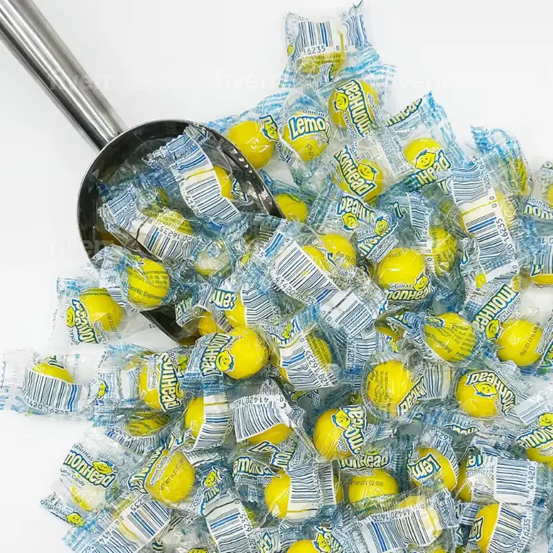 Lemonheads Candy, Sour Hard Candies, Yellow Candy, Indvidually Wrapped Lemonhead Bulk Candies